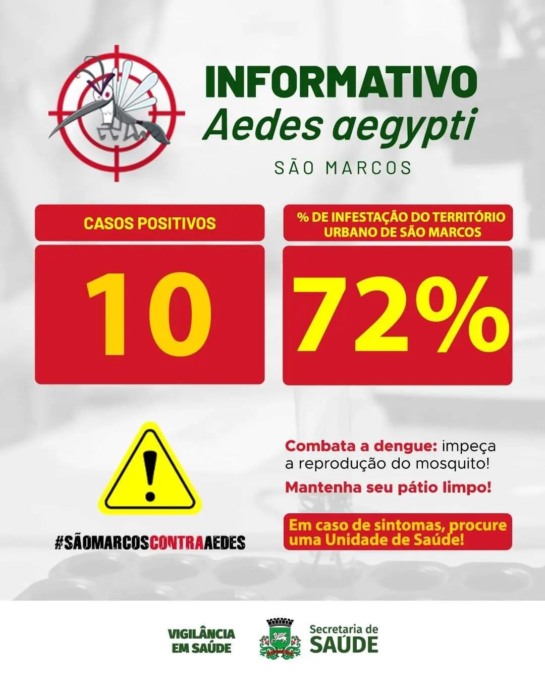 DENGUE EM SÃO MARCOS ⚠️🦟