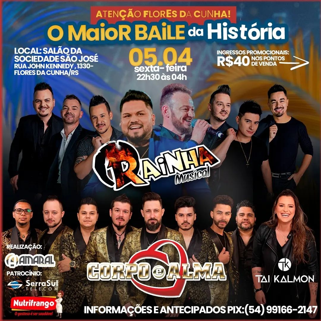 🎉👑 ATENÇÃO, SERRA GAÚCHA! É NESTA SEXTA 🌟