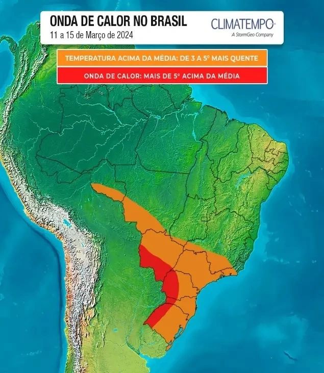 ONDA DE CALOR DEVE ATINGIR O RIO GRANDE DO SUL NESTE SEMANA🥵